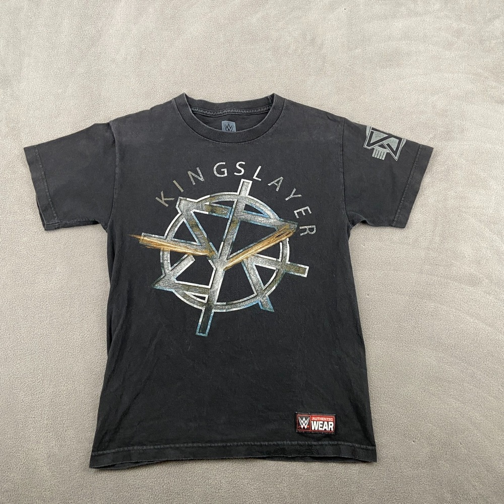 WWE Authentic Seth Rollins Kingslayer T Shirt Mens S Black Graphic Burn It Down
